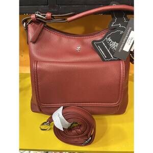 NEW JENNA KATOR women's u.p. handbag in cherry